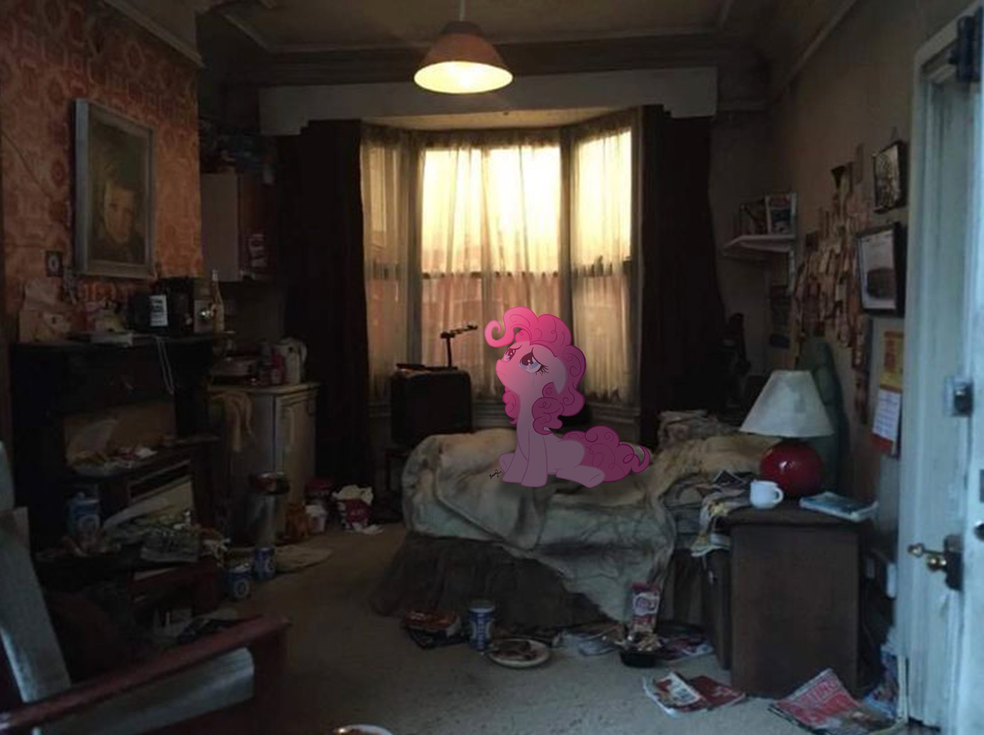 Pinkie Pie on sofa